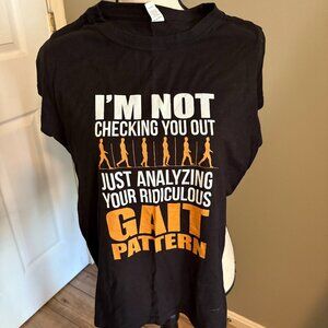 EUC Black Physical Therapy tshirt size Medium